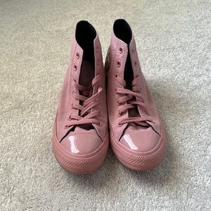 Pink OPI Converse High Tops